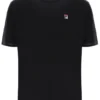 Schwarzes Trey-T-Shirt mit Kontrastnähten