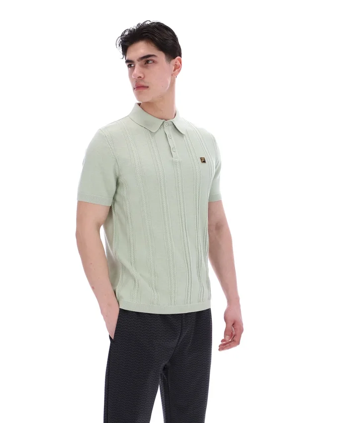 Sea Foam Barns Strick-Polo