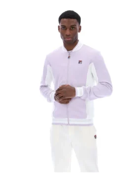 Settanta Baseball-Trainingsjacke in Misty Lilac