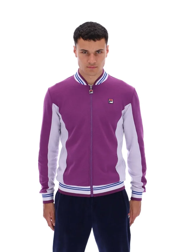 Settanta Baseball-Trainingsjacke in „Sunset Purple“