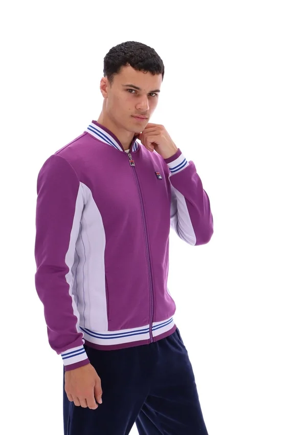 Settanta Baseball-Trainingsjacke in „Sunset Purple“