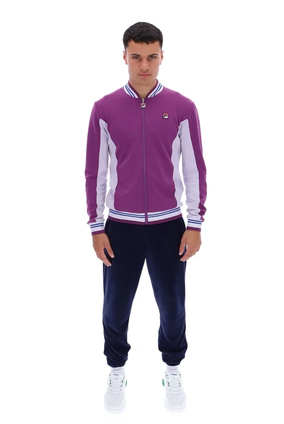 Settanta Baseball-Trainingsjacke in „Sunset Purple“