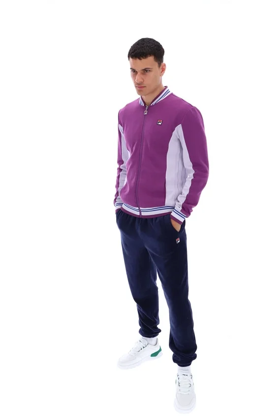 Settanta Baseball-Trainingsjacke in „Sunset Purple“