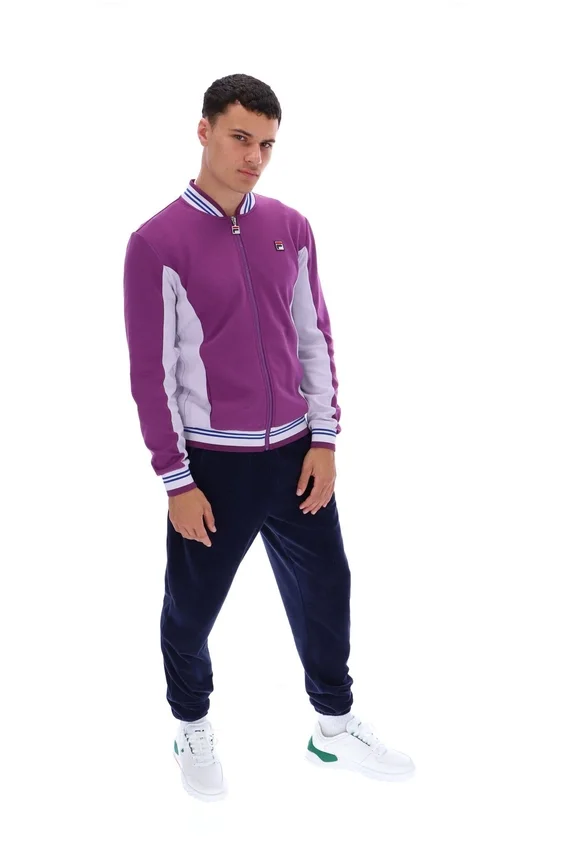 Settanta Baseball-Trainingsjacke in „Sunset Purple“