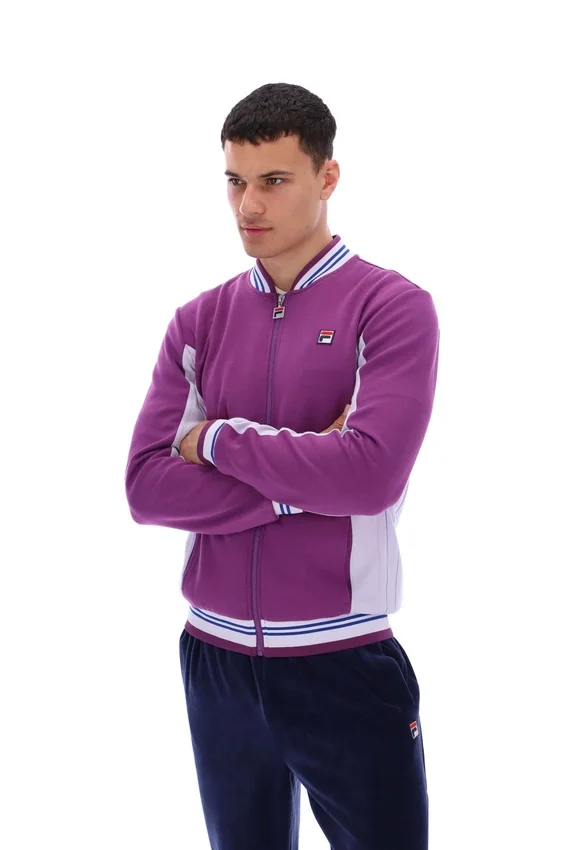 Settanta Baseball-Trainingsjacke in „Sunset Purple“