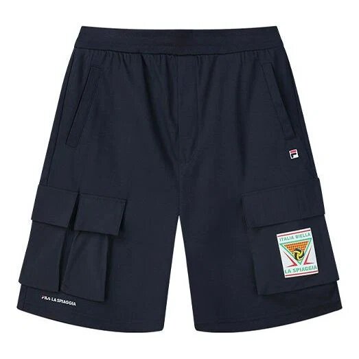 Shorts mit Logo-Aufdruck für Herren, blau