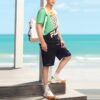 Shorts mit Logo-Aufdruck für Herren, blau