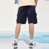 Shorts mit Logo-Aufdruck für Herren, blau