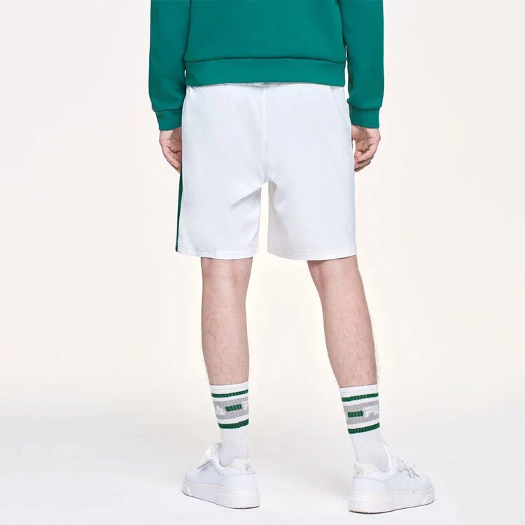 Side Tennis Atmungsaktive gewebte Five-Hose für Herren Weiß