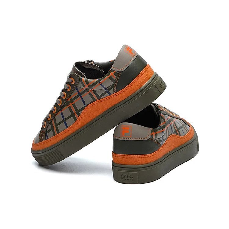 Skateschuhe „Grau Orange“