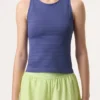 Skipper Blue Center Court Nahtloses Tanktop