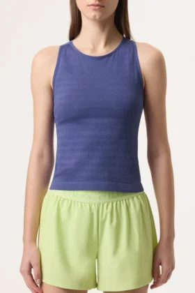 Skipper Blue Center Court Nahtloses Tanktop