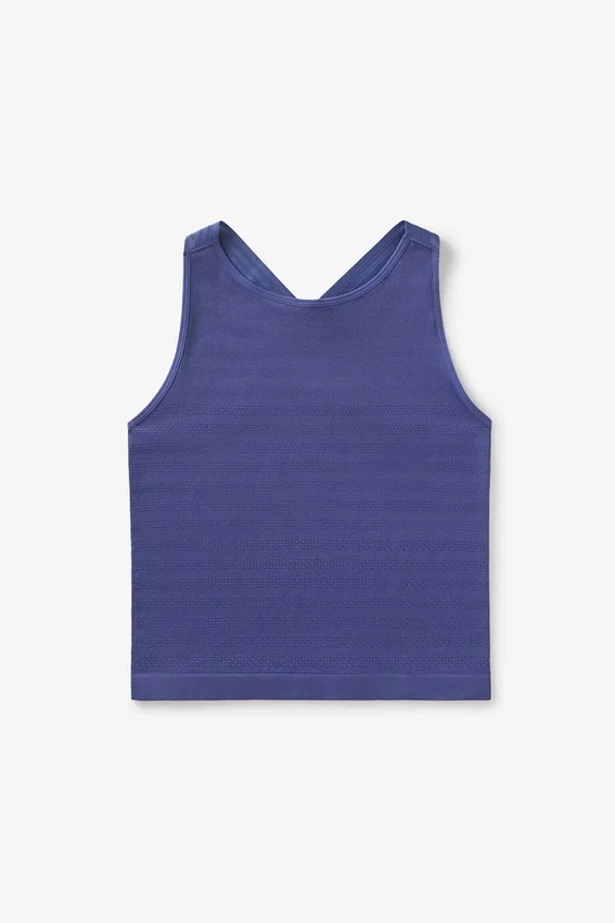 Skipper Blue Center Court Nahtloses Tanktop