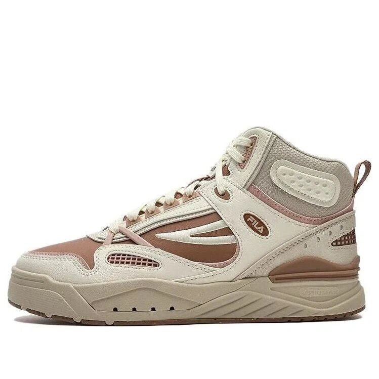 Slam Mid Skateschuhe „Weiß Beige Braun“