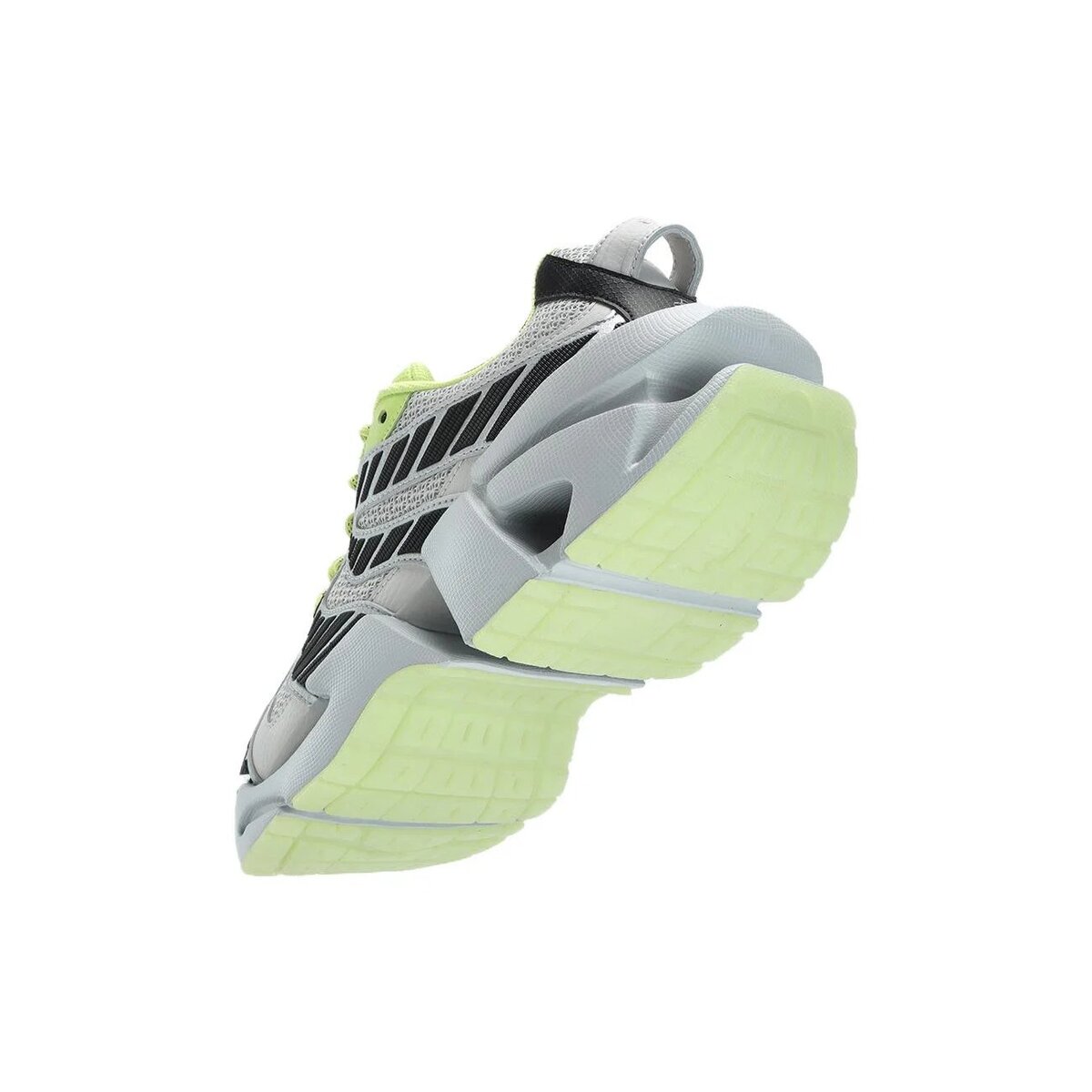 Space Low Sneaker „Grau Schwarz Grün“