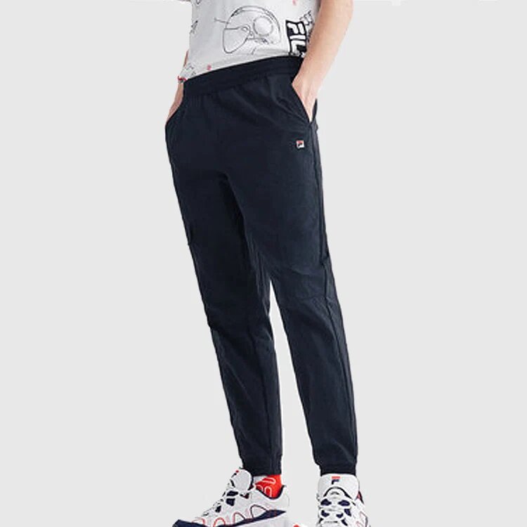 Sport-Hose mit gewebtem Logo an der Seite, blau