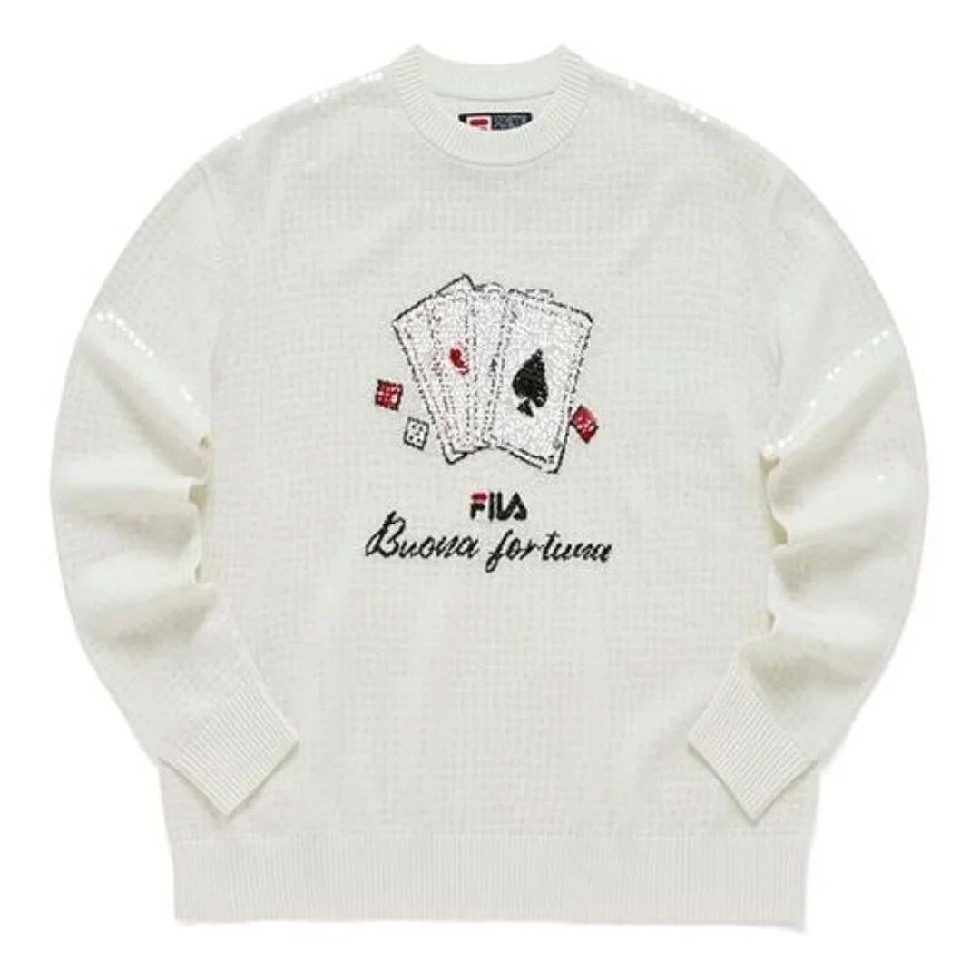 Sport-Pullover mit Grafikprint „Weiß Schwarz“