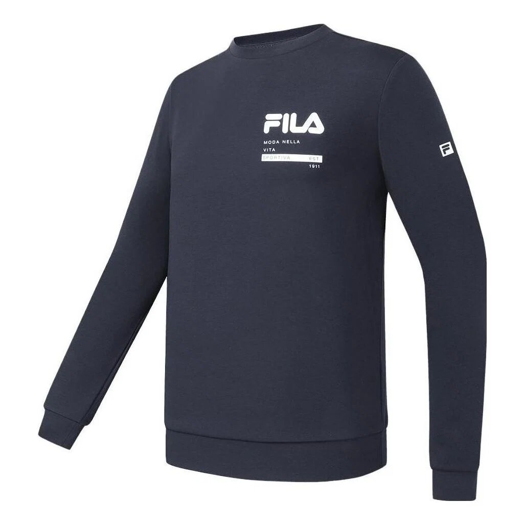Sport-Pullover „Navy White“