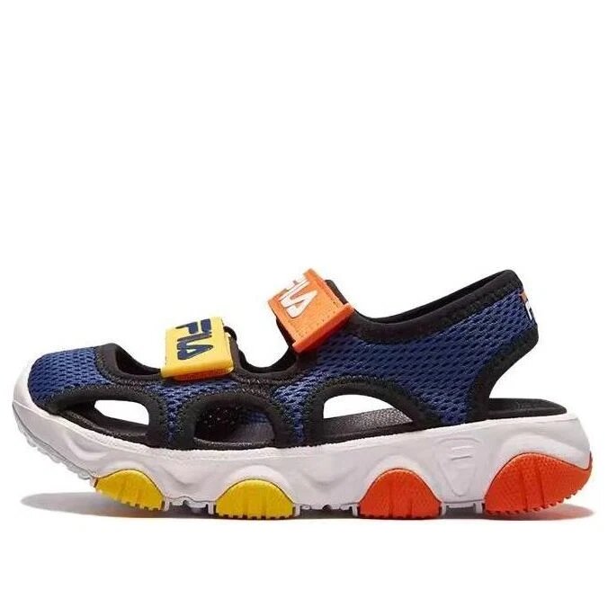 Sport-Sandalen „Blau Orange Gelb“