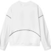 Sport-Sweatshirt mit aufgedrucktem „Athletics“-Schriftzug „Weiß“