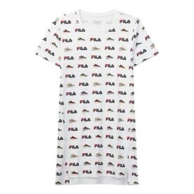 Sport-T-Shirt aus Strick mit durchgehendem Aufdruck