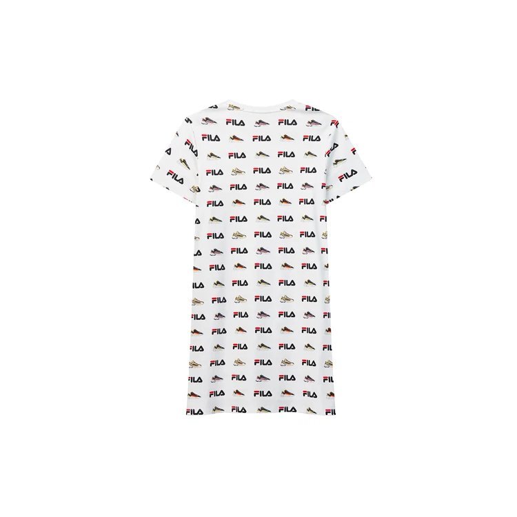 Sport-T-Shirt aus Strick mit durchgehendem Aufdruck