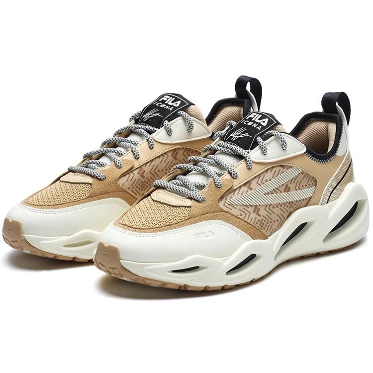 Sportbekleidung Sneaker „Tan White“
