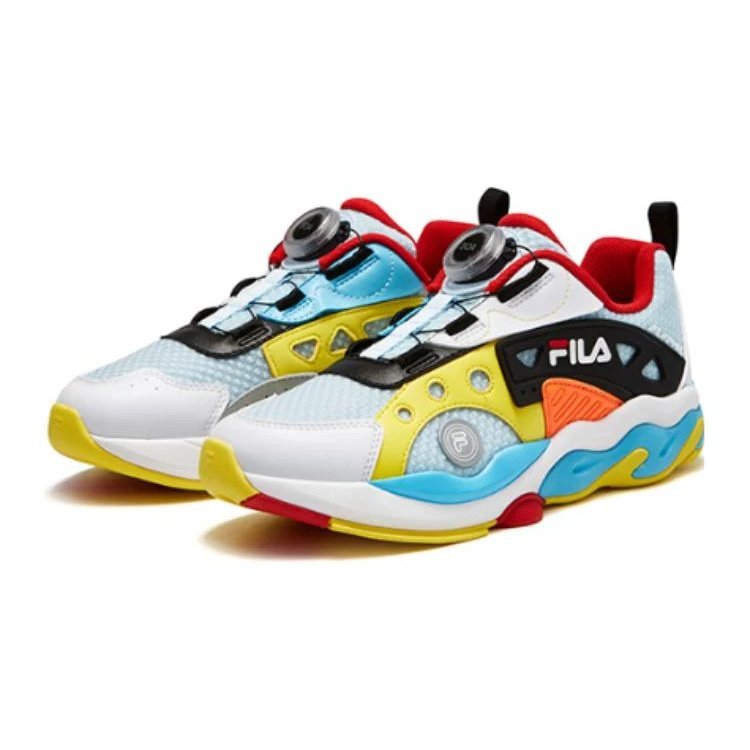 Sportbekleidung Sneaker „Weiß Blau Gelb“