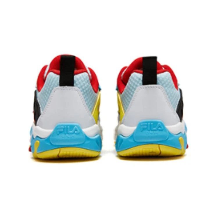 Sportbekleidung Sneaker „Weiß Blau Gelb“