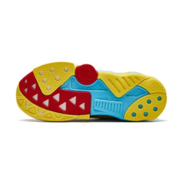 Sportbekleidung Sneaker „Weiß Blau Gelb“