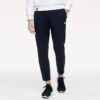 Sportliche Strickhose, gerade geschnitten, einfarbig, für Fitness und Sport, schwarz