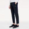 Sportliche Strickhose, gerade geschnitten, einfarbig, für Fitness und Sport, schwarz