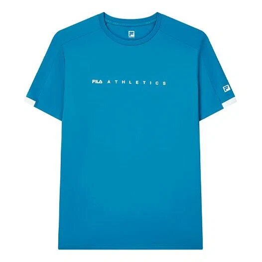 Sportlicher Pullover mit Rundhalsausschnitt, lässig, kurzärmelig, blaue Shorts