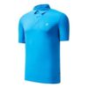 Sportliches Freizeit-Polohemd mit kurzen Shorts, blau l
