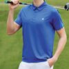 Sportliches Freizeit-Polohemd mit kurzen Shorts, blau l