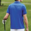 Sportliches Freizeit-Polohemd mit kurzen Shorts, blau l