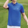 Sportliches Freizeit-Polohemd mit kurzen Shorts, blau l