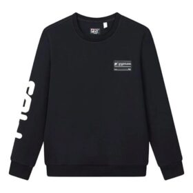 Sportpullover mit Logo-Aufdruck „Schwarz Weiß“