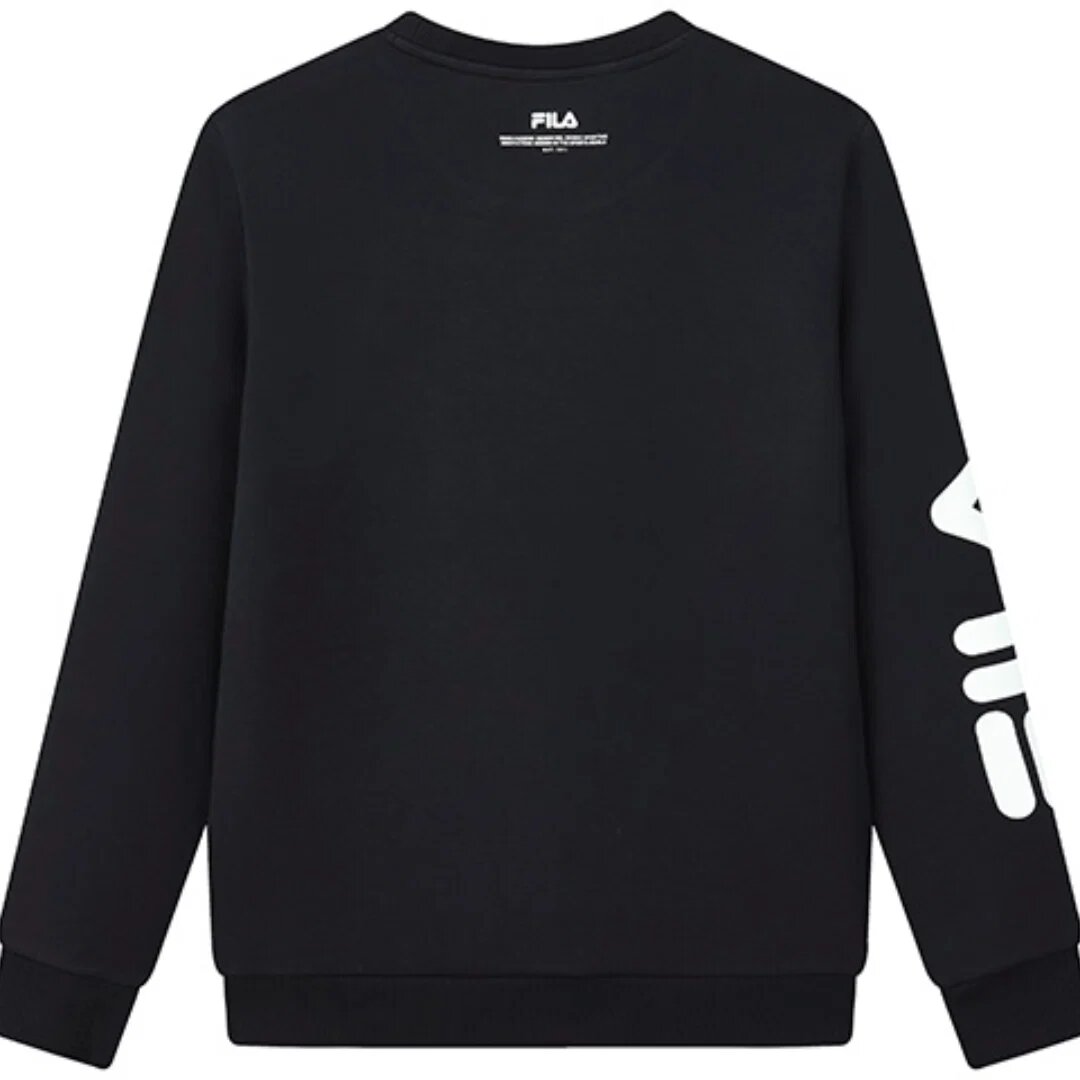 Sportpullover mit Logo-Aufdruck „Schwarz Weiß“
