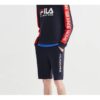 Sportshorts mit Logo-Alphabet-Aufdruck, blau