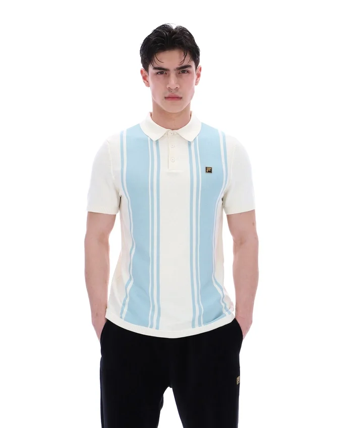 Sterling Blue Buddy Bowling Style Strick-Polo