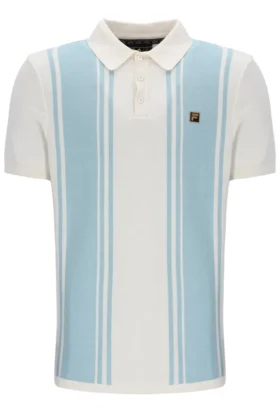 Sterling Blue Buddy Bowling Style Strick-Polo
