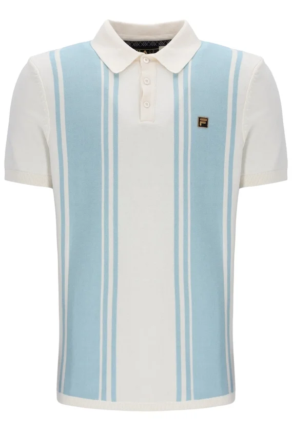 Sterling Blue Buddy Bowling Style Strick-Polo