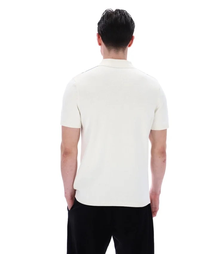 Sterling Blue Buddy Bowling Style Strick-Polo