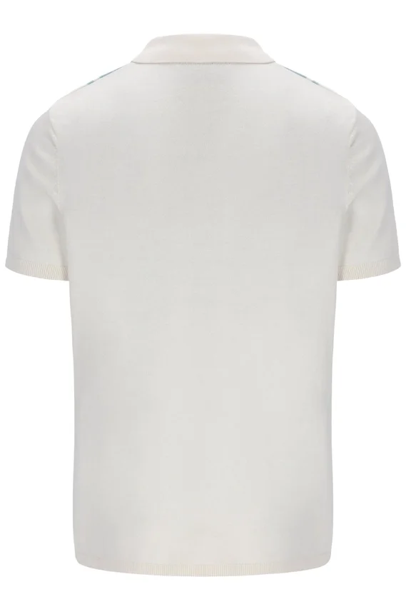 Sterling Blue Buddy Bowling Style Strick-Polo