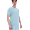 Sterling Blue Don T-Shirt aus strukturiertem Strick