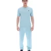 Sterling Blue Don T-Shirt aus strukturiertem Strick