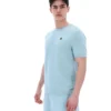 Sterling Blue Don T-Shirt aus strukturiertem Strick