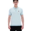 Sterling Blue Marty Zip Polo