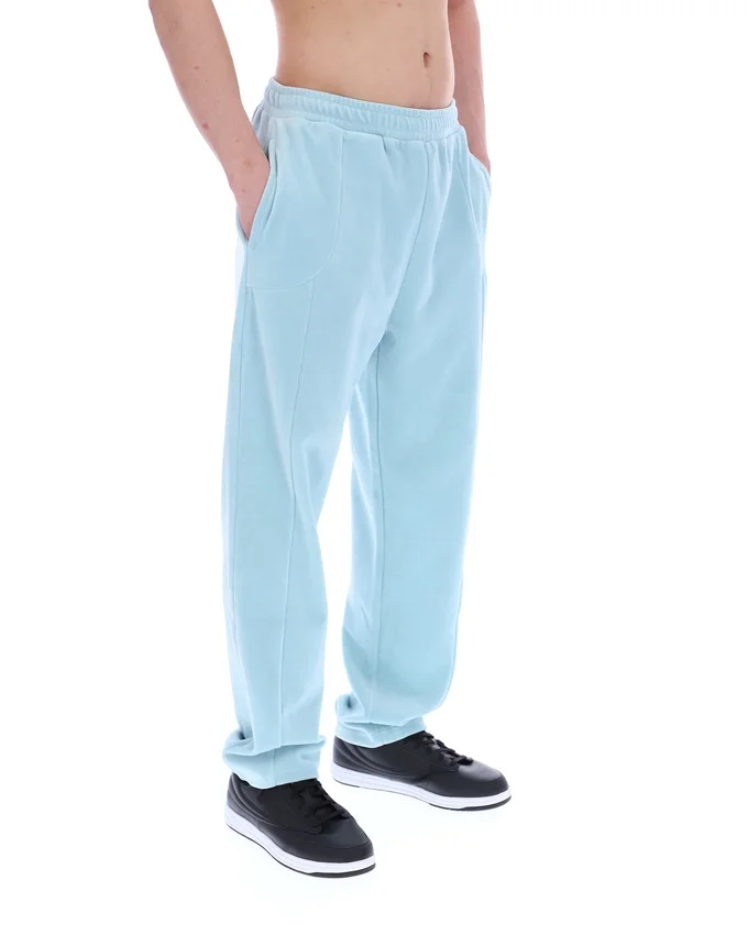 Sterlingblaue Lorrie-Velours-Jogginghose